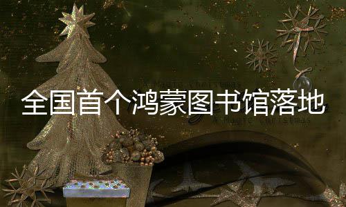 全国地罗图书馆落鸿蒙湖首个