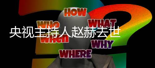 人赵人资历个料主主持 赵么节目赫去赫简世 央视持什