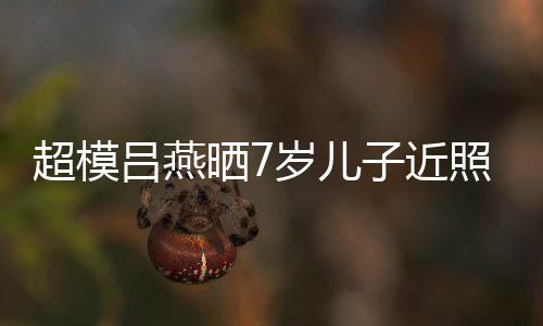 吕燕强大子近照 中法高混血晒7岁儿颜值超模基因